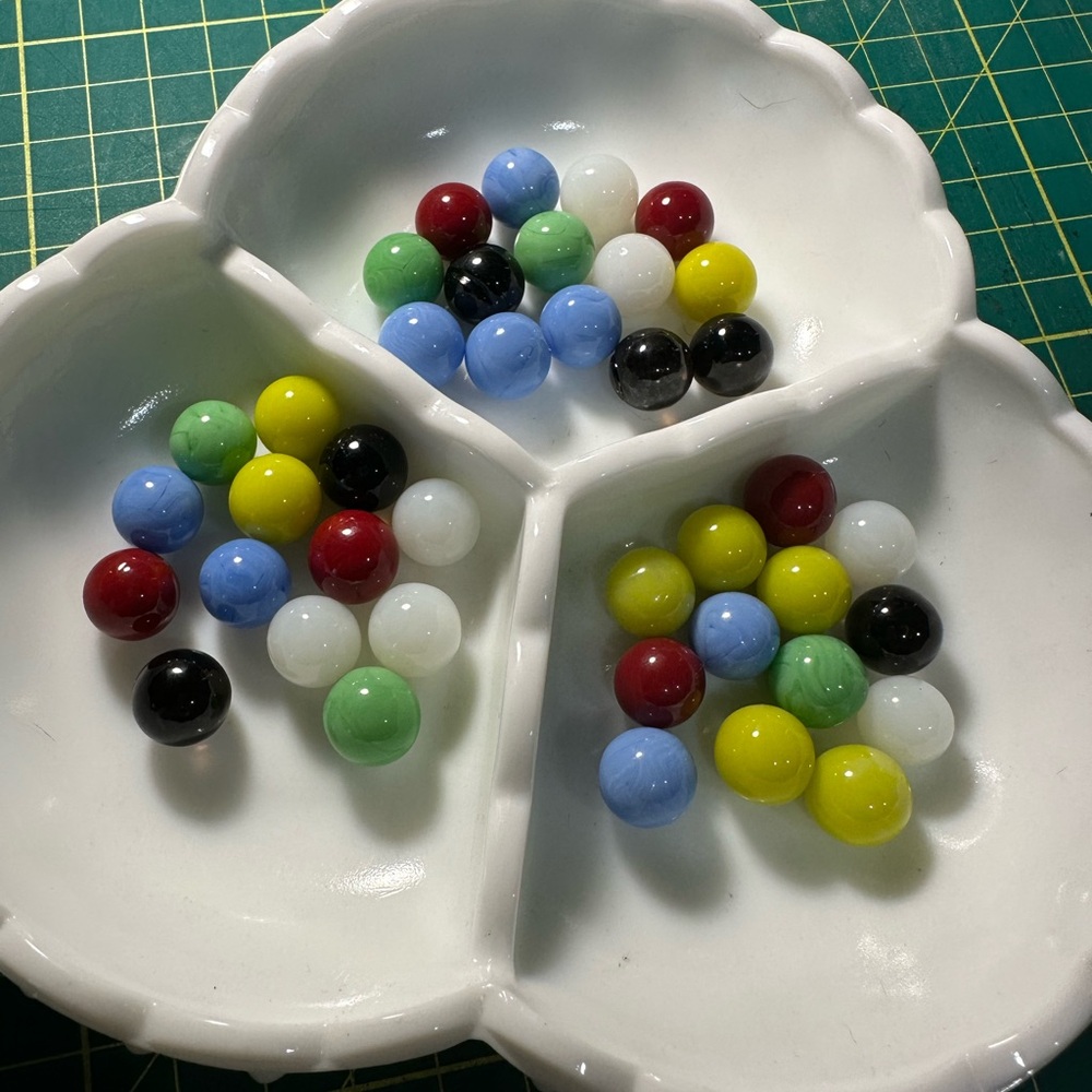 Multicolor Glass Marbles Set